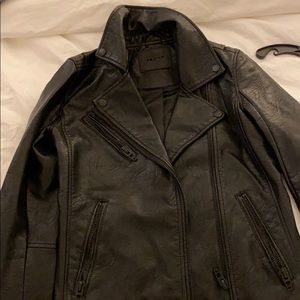 Blank Denim Leather Jacket